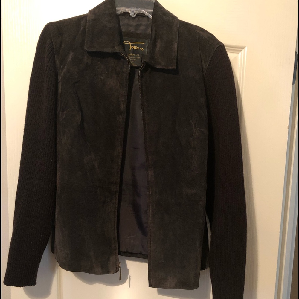 Chocolate Brown Suede Jacket